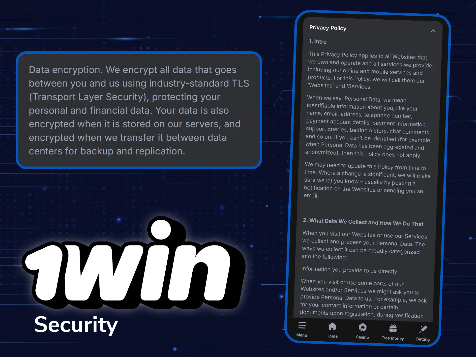 1win security and data protection measures