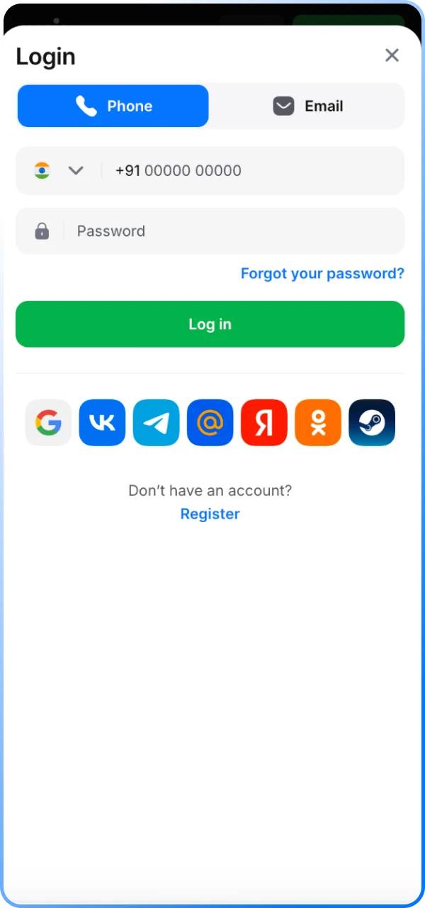 To withdraw your winnings from the 1win online casino, you need to log in.