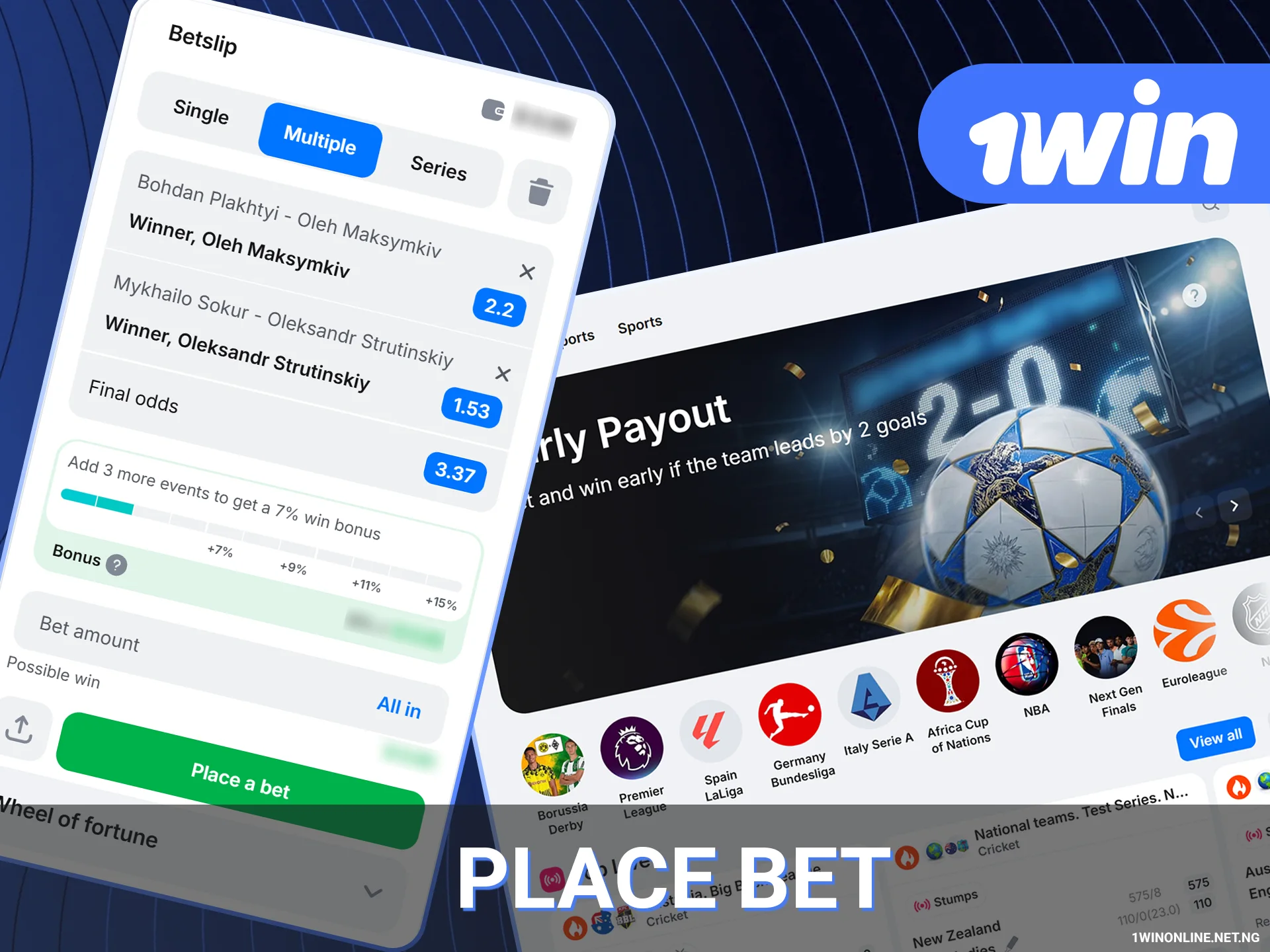 Guide to betting on 1win India online.